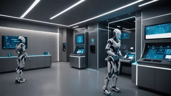 roboter i bank, digital bank, finansiell automatisering, chatbots, robo-rådgivere, bankteknologi, personlig økonomi