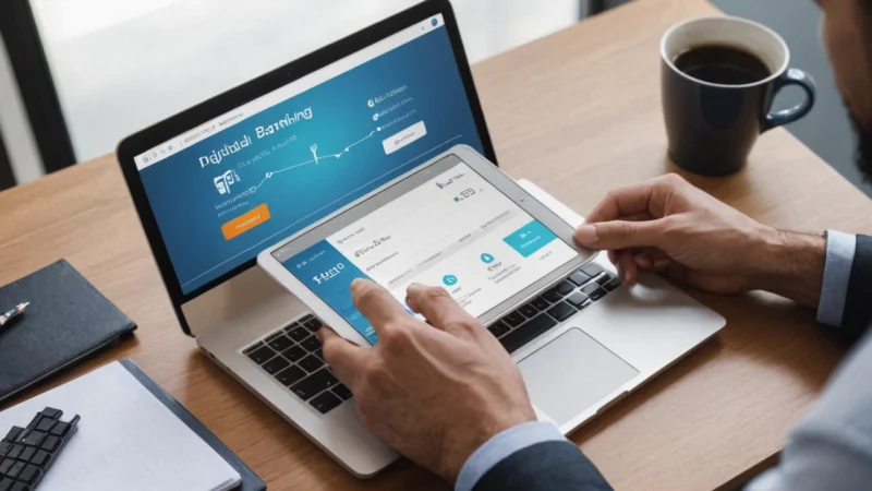 digital bank, finansiell utdanning, personlig økonomistyring, cybersikkerhet, mobilbankapper