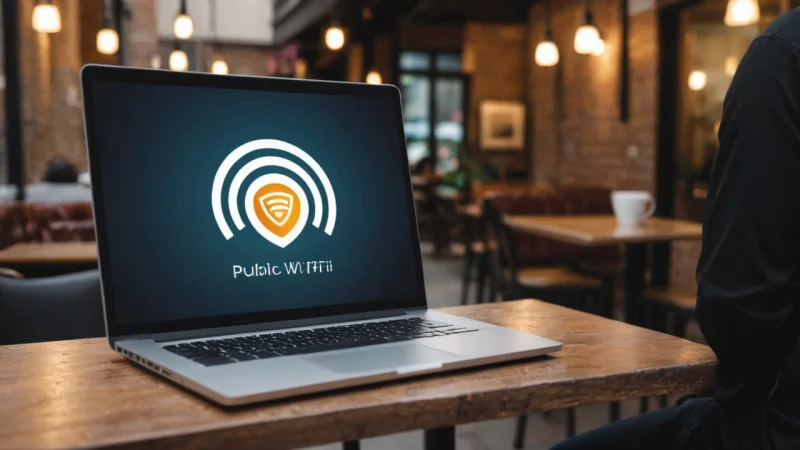 offentlige Wi-Fi-risikoer, banktransaksjoner, cybersikkerhet, netbank sikkerhet, beskytte personlige data