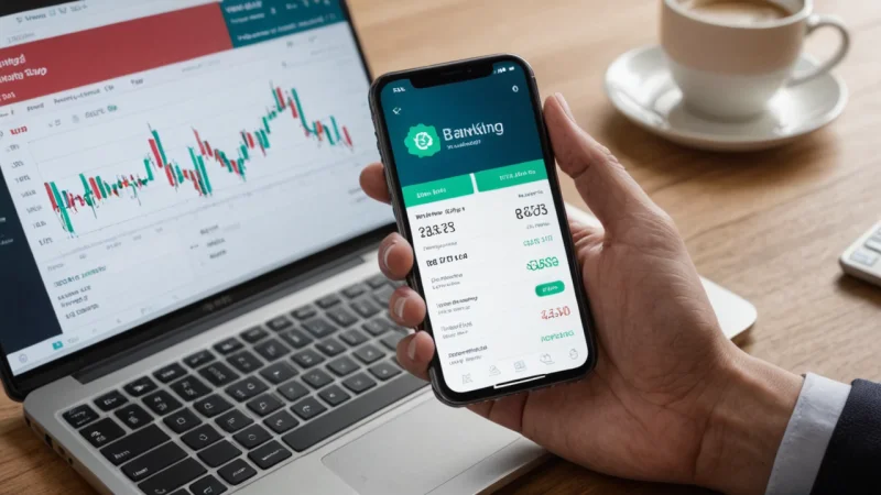 mobilbank, aksjehandel, økonomisk utdanning, cybersikkerhet, investeringsstrategier